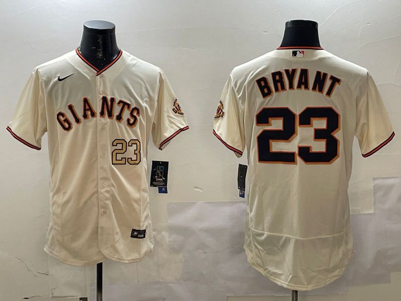 Men San Francisco Giants #23 Bryant Cream Elite Nike 2025 MLB Jersey style 4->san diego padres->MLB Jersey